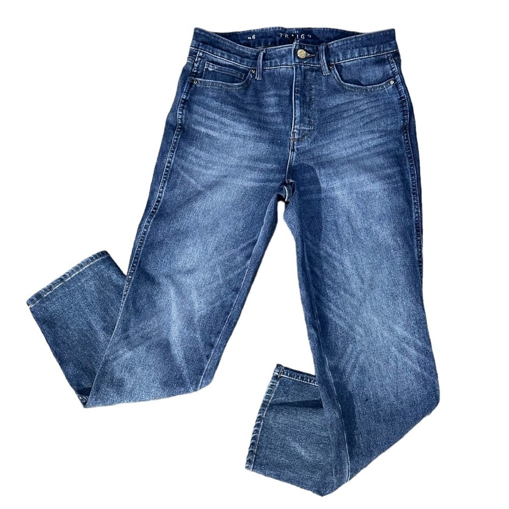 WHBM The Traigh Crop Denim  Jeans Size 6
